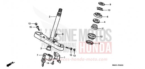 STEERING STEM VT1100C2X de 1999